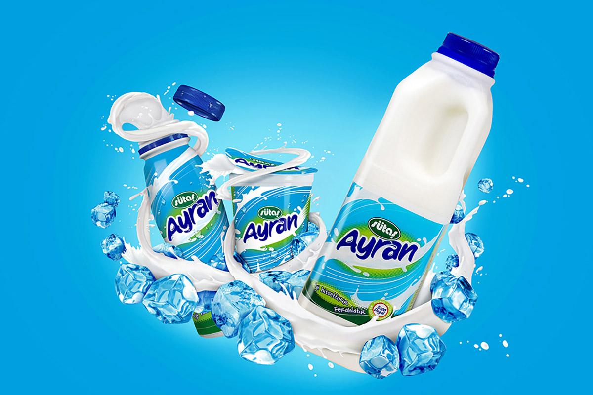 Gamme de bouteilles Sütaş Ayran