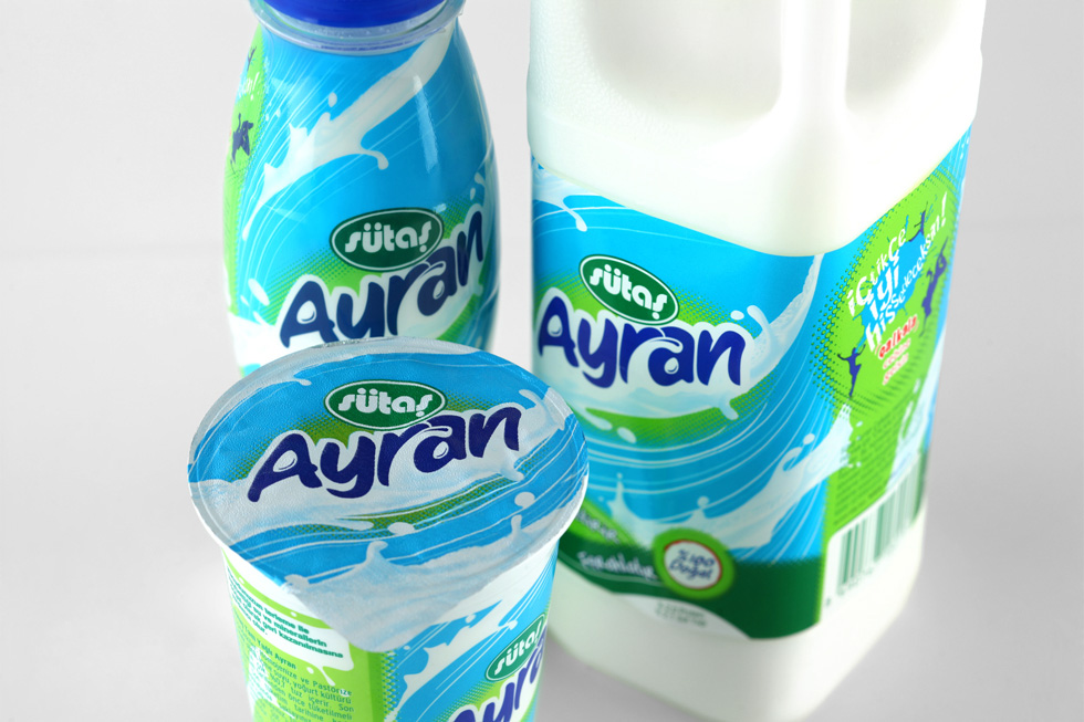 Détail de l’étiquette Sütaş Ayran