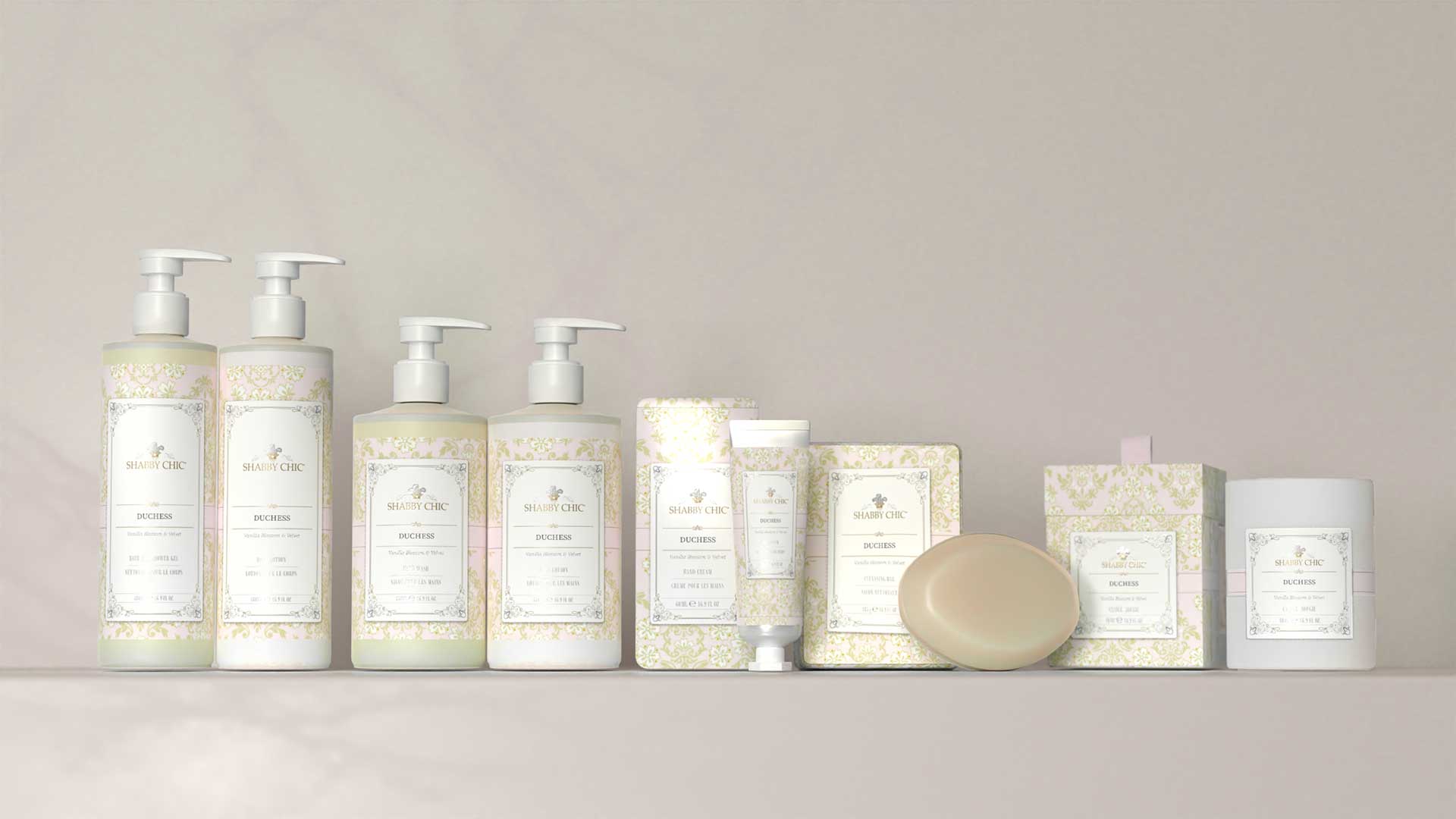 Duchess Vanilla Blossom & Velvet range