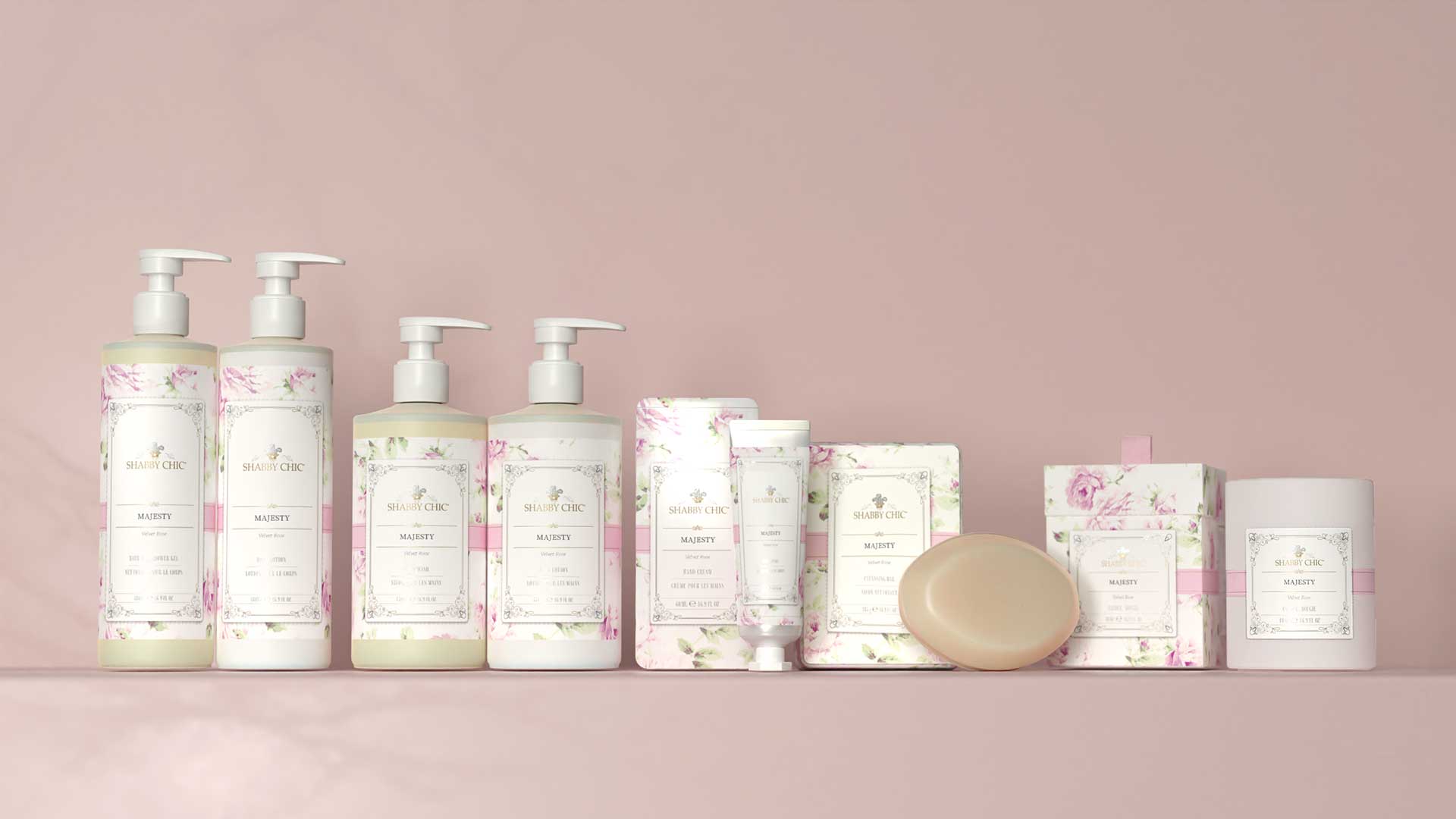 Gamme bain et corps Majesty Velvet Rose
