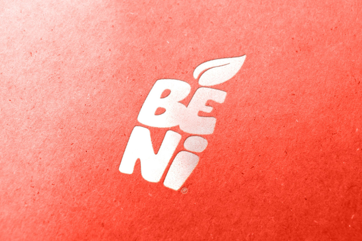 Identité de marque Beni sur emballage kraft
