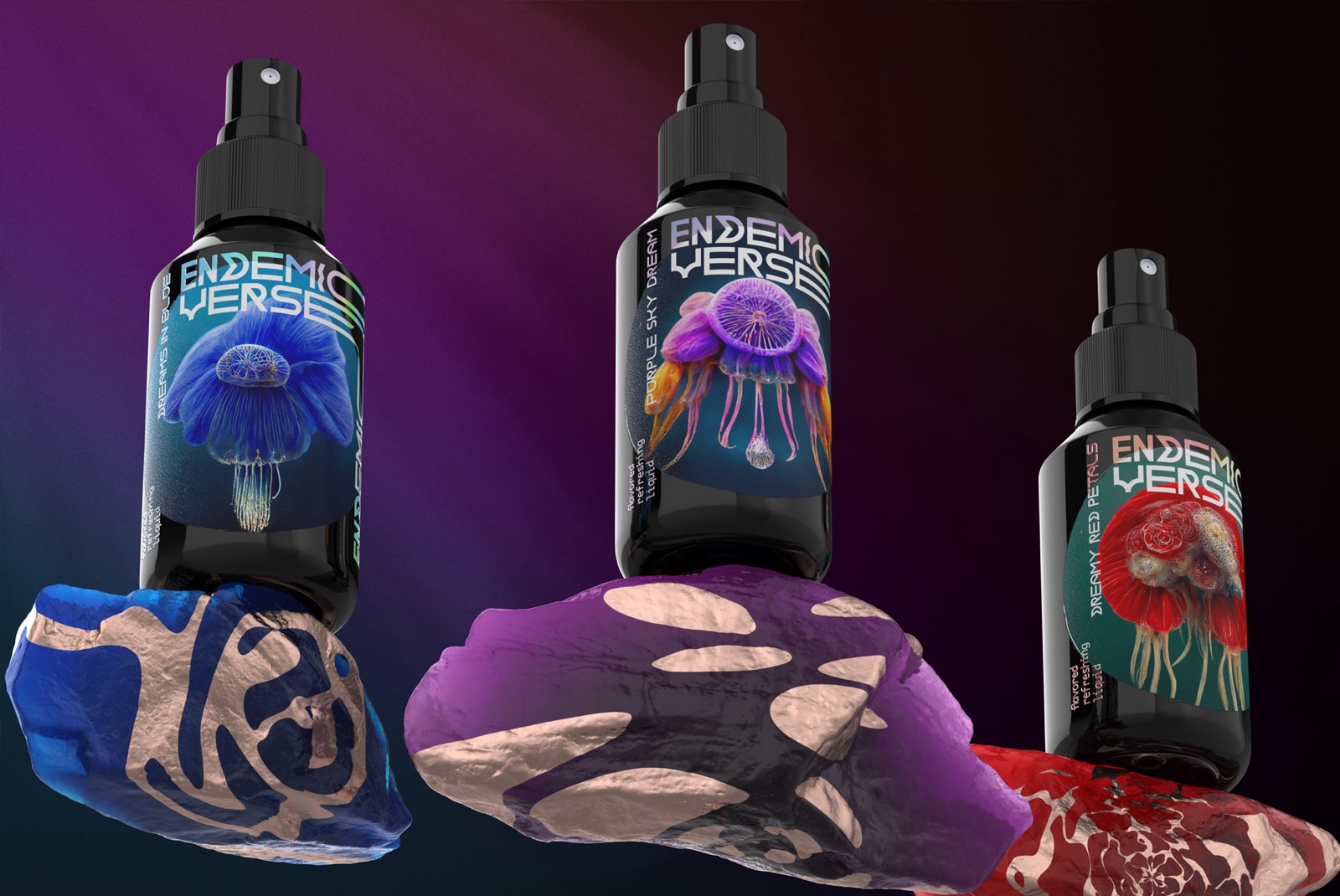 Endemic Verse packaging set