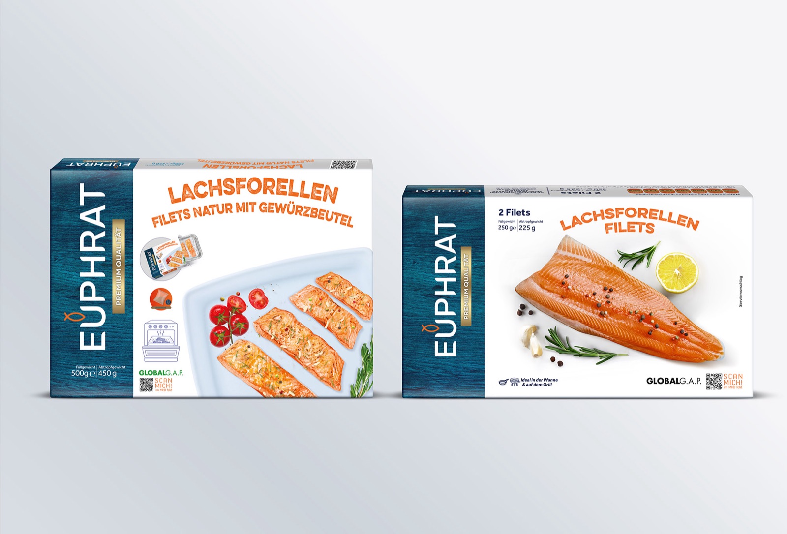 Gamme de poisson emballé Euphrat